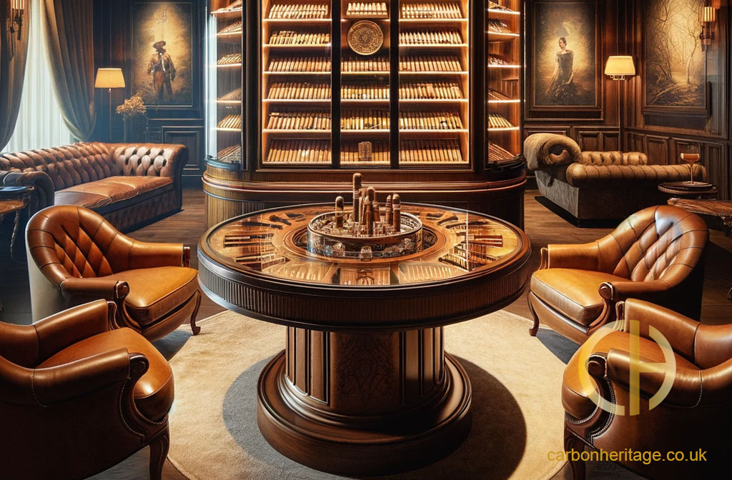 Carbon Heritage cigar lounge design for the ultimate in luxury