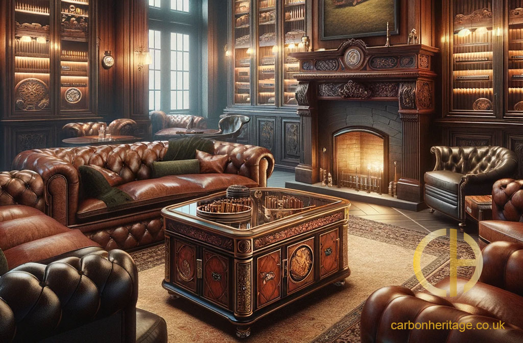 Carbon Heritage cigar lounge design for the ultimate in luxury