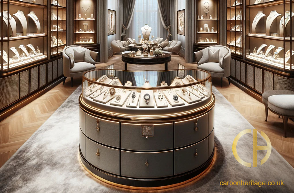 Carbon Heritage jewellery room design for the ultimate in luxury
